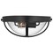 Nuvo Lincoln 2-Light Large Flush Mount, E26 60W, Matte Black, Clear Seeded 60/7672 - alternate 2